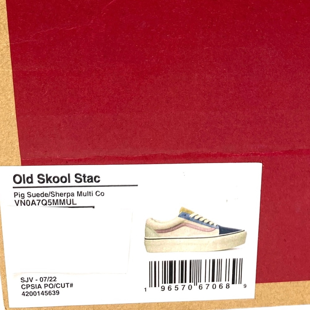 VANS Old Skool Platform For Women Sherpa Suede Multi Low Top Shoes VN0A7Q5MMUL - Picture 10 of 10